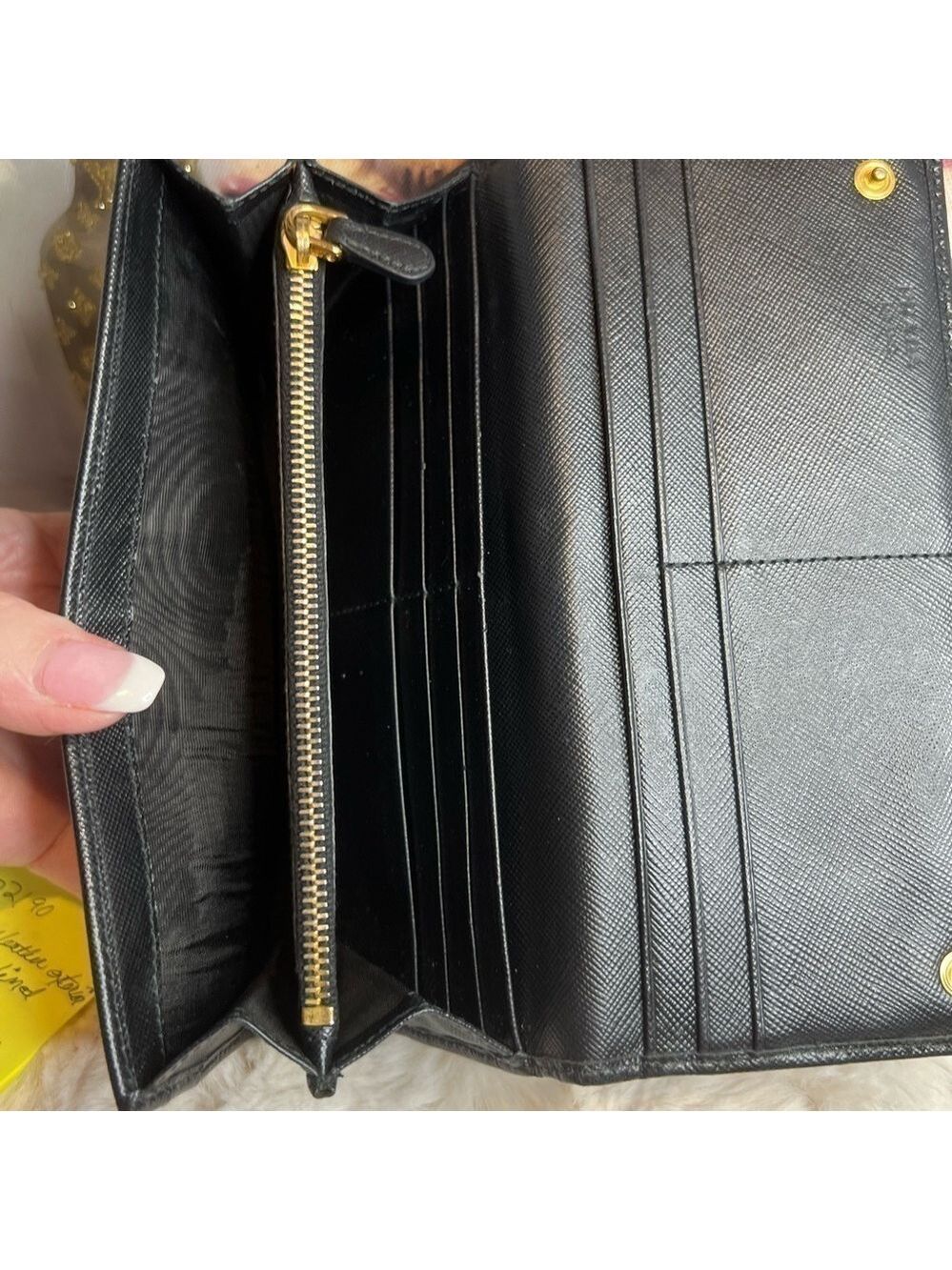 PRADA SAFFIANO LEATHER FLAP WALLET - Picture 12 of 16